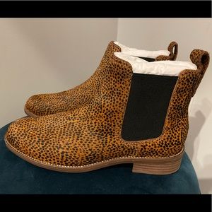 NIB Madewell Ainsley Chelsea Spotted Calf Hair | Size 6